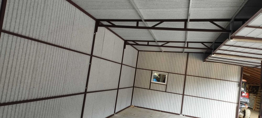 garaż blaszany hala magazyn wiata 15x6 x3.50 blaszaki garaże