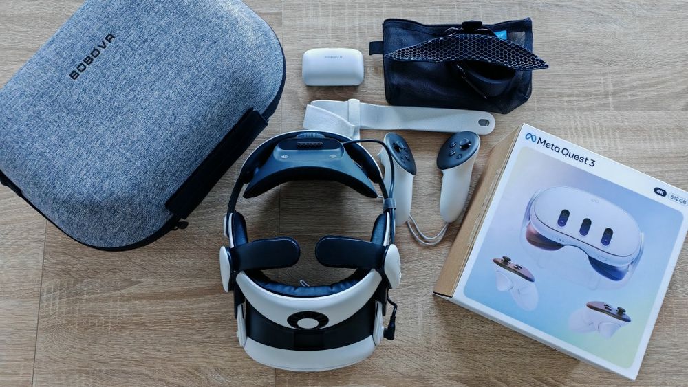 Meta Quest 3 512GB + BOBOVR S3 Pro - Kompletny Zestaw | Stan Idealny | Gwarancja