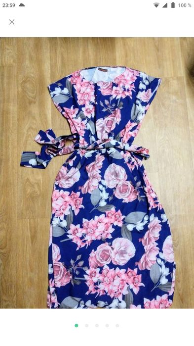 Сукня міді квітковий принт 50-52р