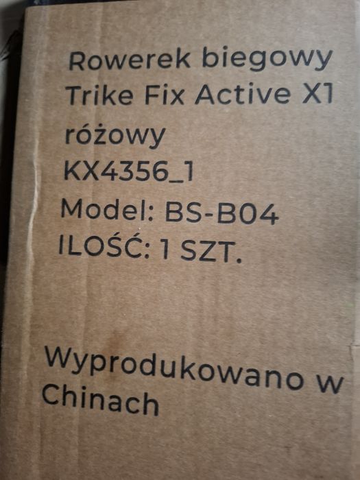 Rowerek biegowy  różowe