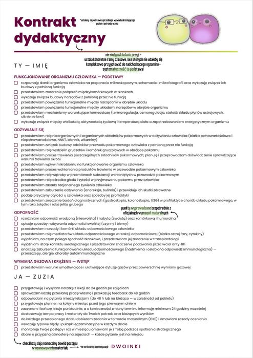 Korepetycje z biologii i matematyki rozszerzonej - ONLINE