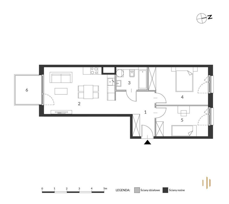 3 pokoje | Parking | 59 m² | Kino i fitness - View 3