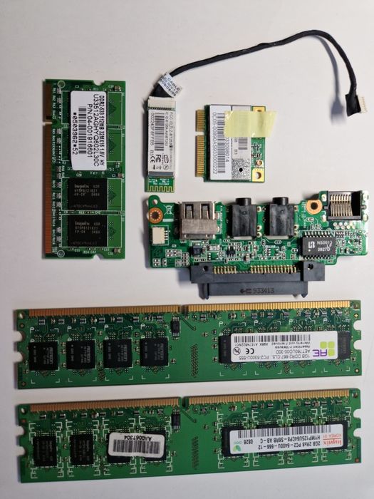 Остатки от ноутбука