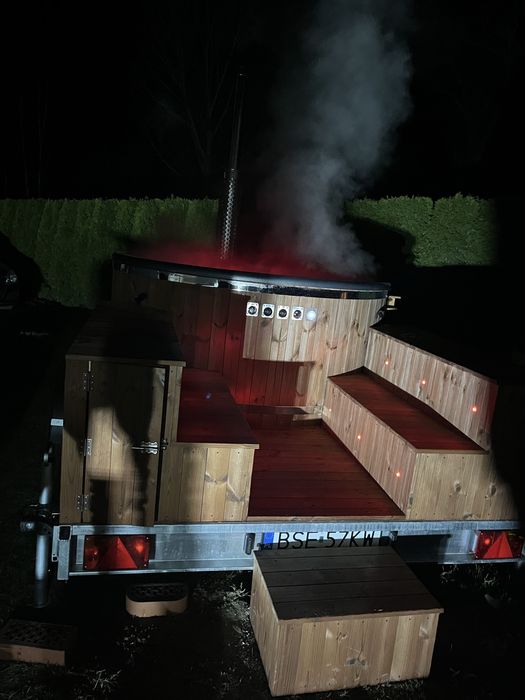 Mobilna Balia Jacuzzi hydromasaż aeromasaż 8 osob!