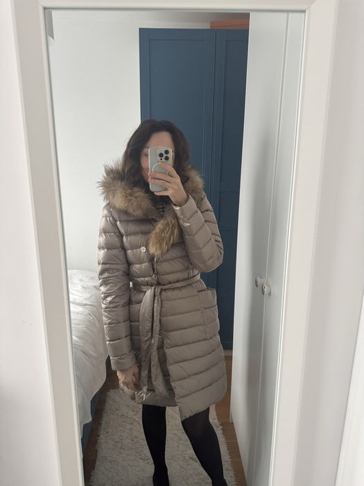 Kurtka puchowa ochnik puchni pierze pikowana