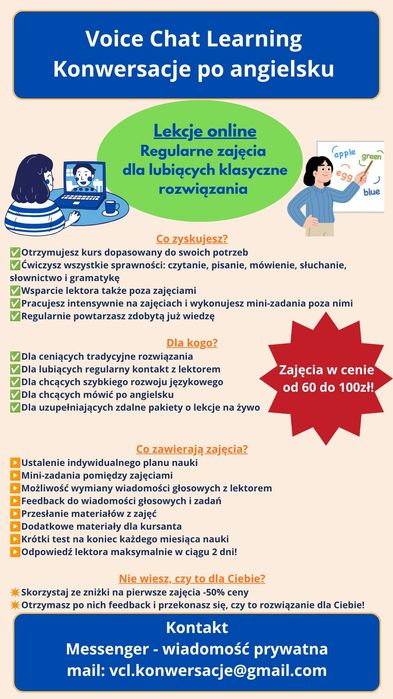 Język angielski - lekcje, językowe głosówki
