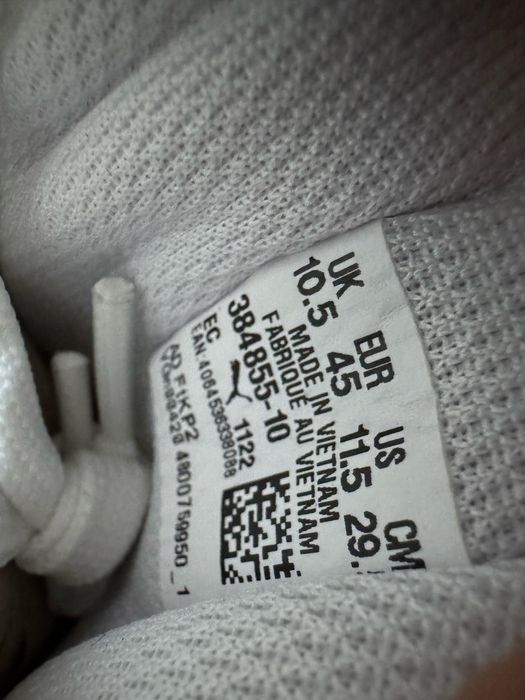 Nowe Skórzane Buty Męskie Puma st Runner Białe Klasyczne Sneakersy 45
