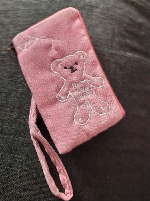 Różowe Etui portmonetka