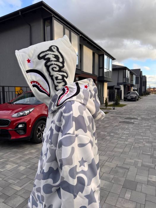 ‼️Худі бейп‼️ Кофта Bape, худі бейп, бейп зіпка Bape, біла худі, топ якість