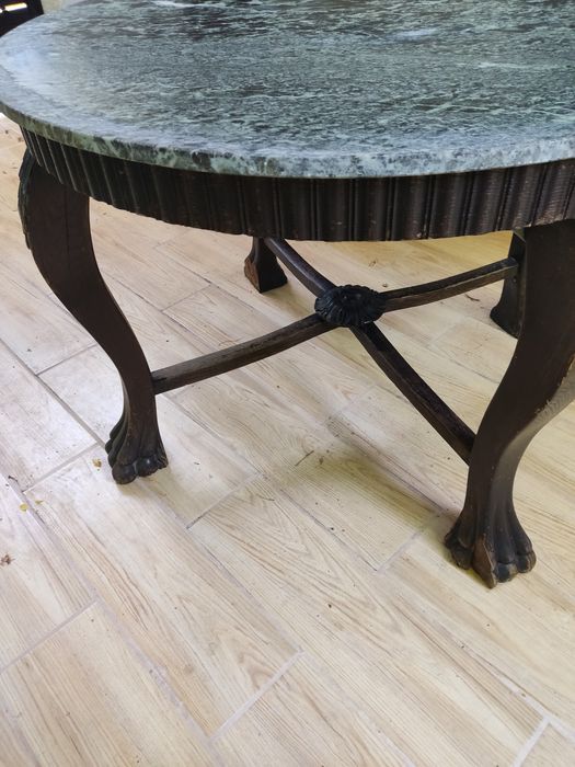 Stol przedwojenny marmurowy blat