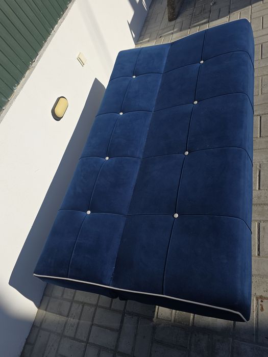 Sofá/Cama - Azul - Impermeabilizado