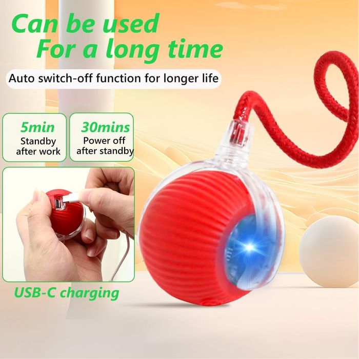 Bola  interativa para gatos e Cães modelagem automática ,360° rotating