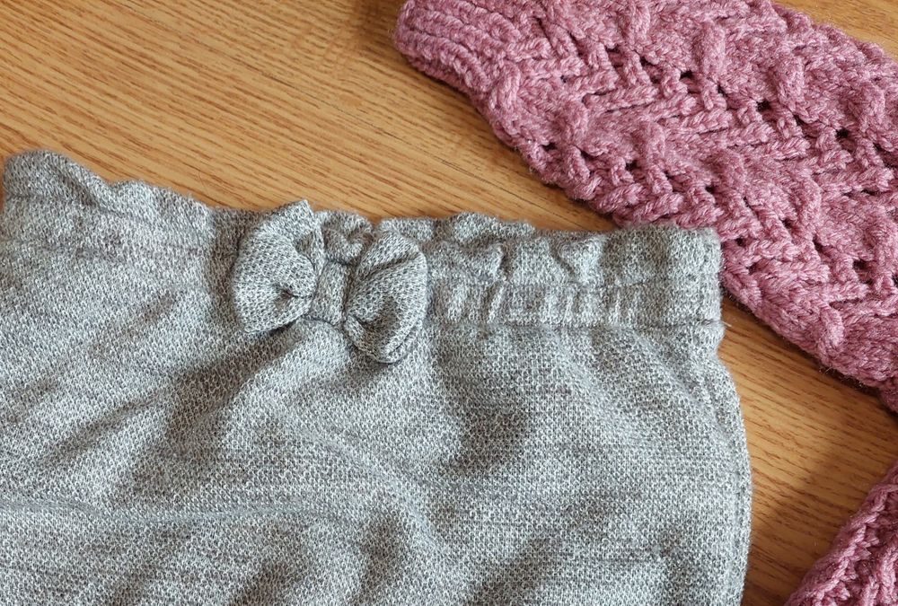 rozm. 74 zestaw sweterek handmade spodnie bluzka paka