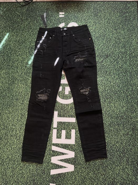Amiri slim fit jeans bandana сліми фиты фіти слимы амири слим фит джинси амірі слім фіт джинсы purple flared