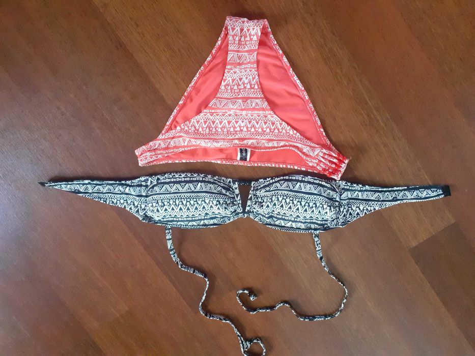 Strój kąpielowy bikini 38 M dwuczęściowy cropp miska B