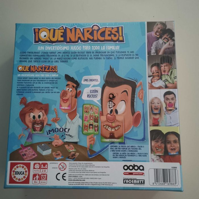 Que narizes! - Jogo de Tabuleiro Selado/Novo
