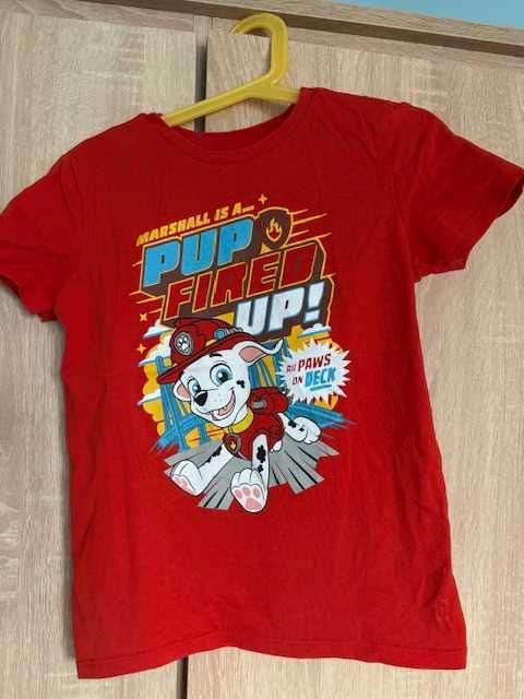 Kombinezon Psi Patrol, piżamka H&M i koszulka