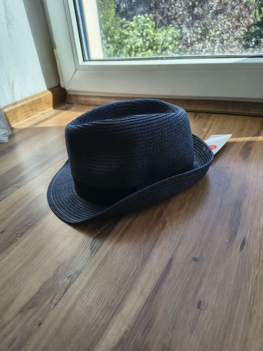 Kapelusz 54 nowy granat występy taniec wesele do garnituru przebranie