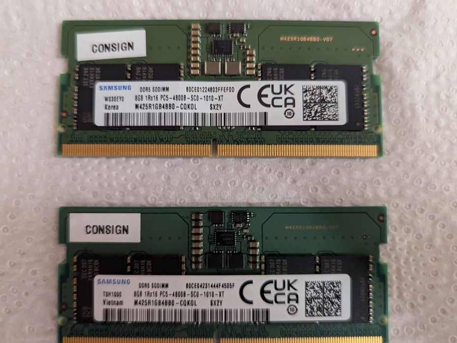 Оперативка ноутбук ddr5 4800 (2x8gb) нова