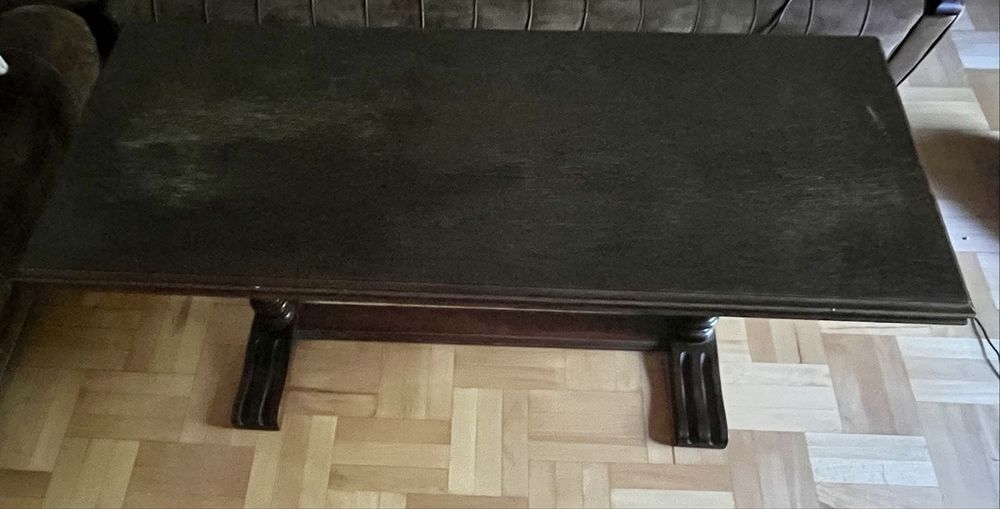 Duża drewniana ława 140 × 60 cm – masywna, toczone nogi