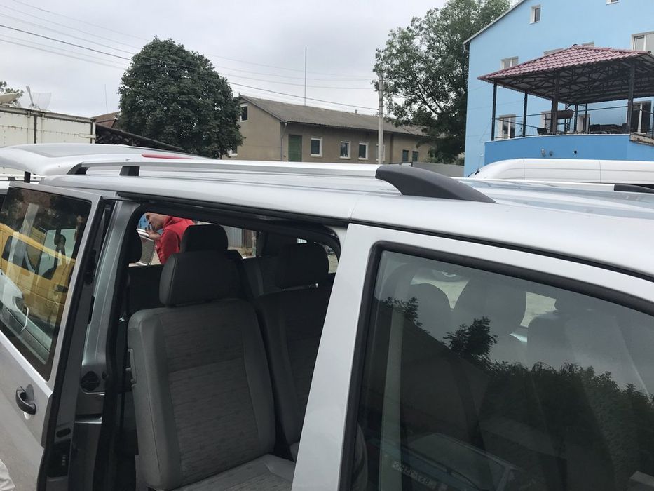 (CAN) Рейлінги Хром для VW Т5 (пластикове кріплення)