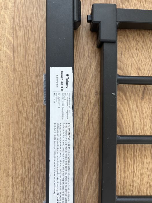 Bramka na schody Tulano 75 - 110 cm