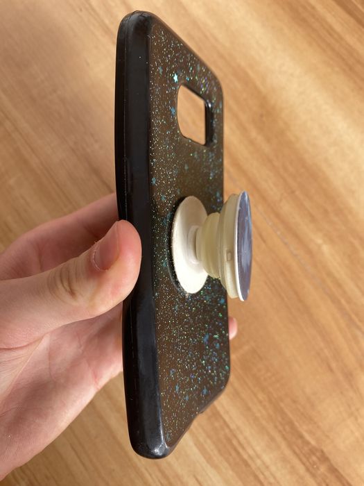 Etui case pokrowiec na telefon Samsung Galaxy S7 z pop socketem