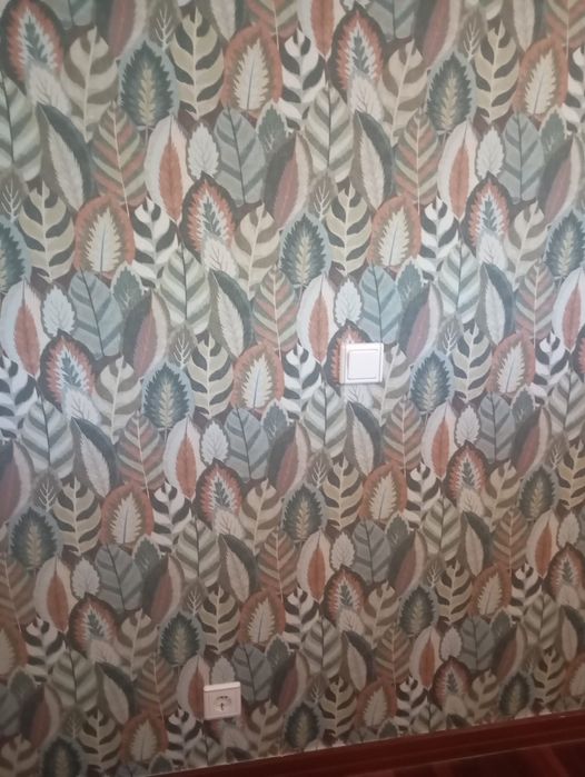 Aplicação de papel de parede