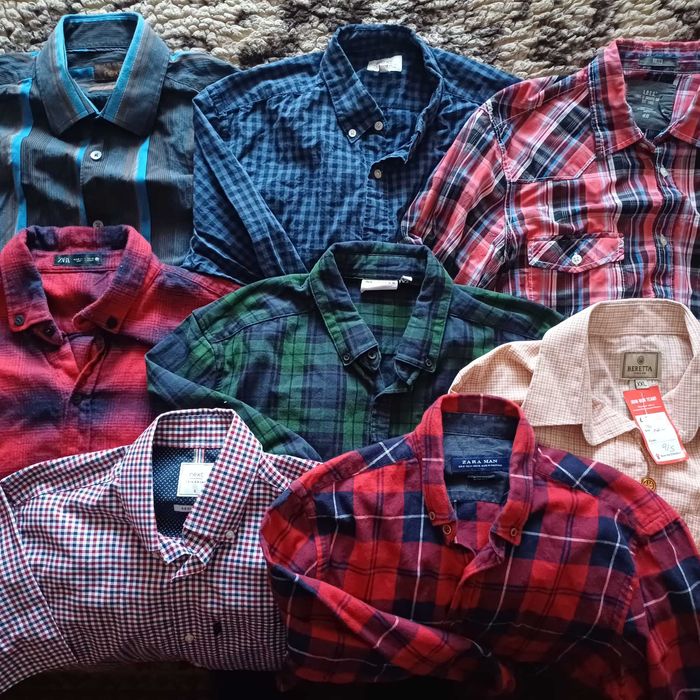 Сорочка, рубашка мужская  с коротким и длинным рукавом, бренд