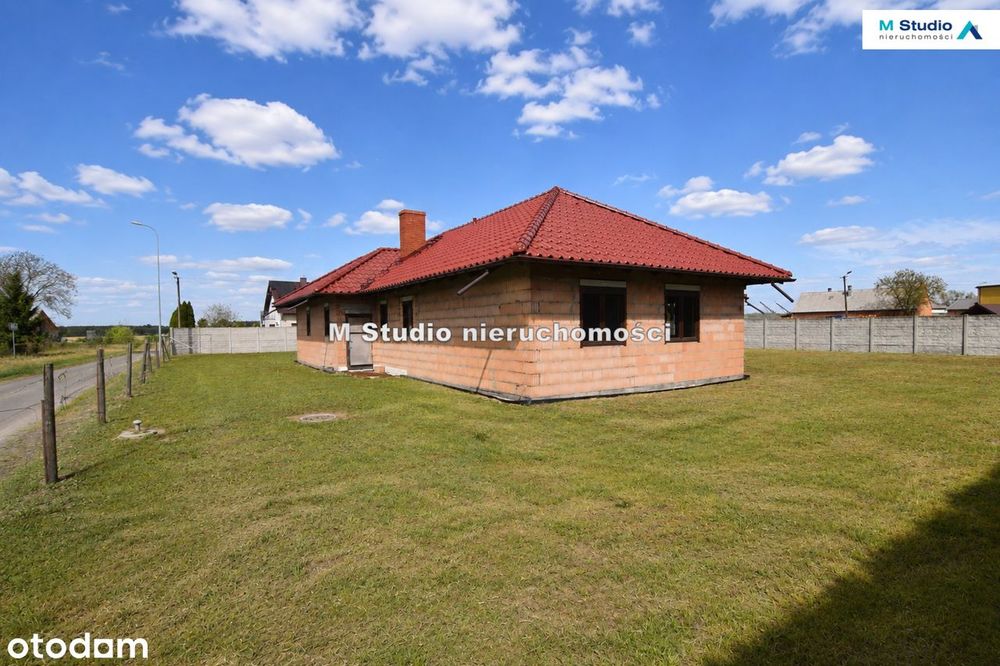 Parterowy 146m²/1299m² |Zaawansowana budowa |6 min do Mosiny Brodnicy
