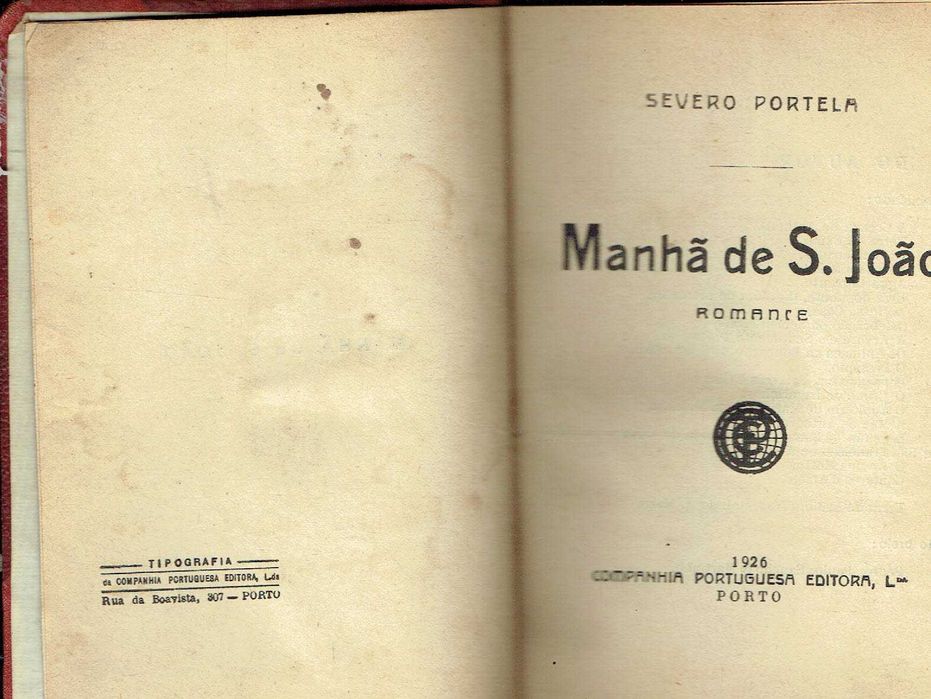 14070

Manhã de S. João : romance 
Severo Portela