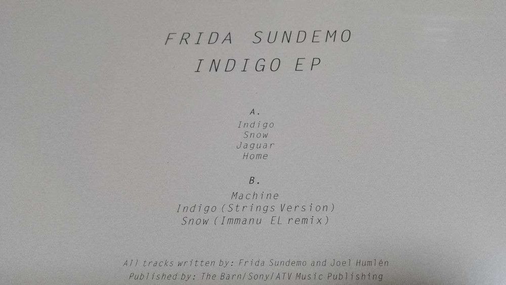 Frida Sundemo - Indigo [Rsd 2013] . запечатанный английский винил