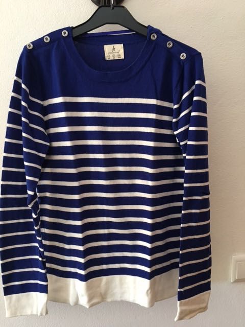 Camisola Azul Riscas Brancas Nº 40