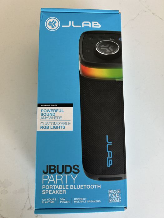 Coluna Bluetooth JLab JBuds Party - NOVA e SELADA