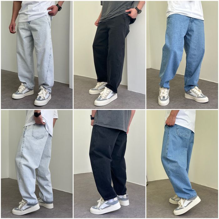 Джинси чоловічі широкі банани, balloon jeans, штани балони реп | Джинсы широкие мужские, штаны бананы, джынсы беги 90 х rap sk8 | Розмір M