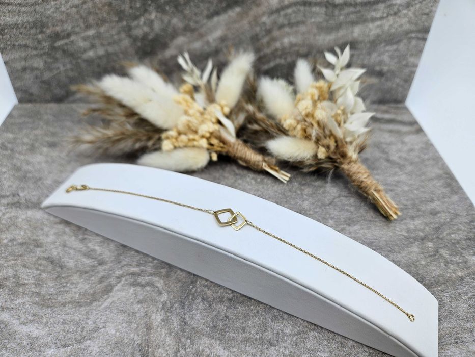Piękna Złota Bransoletka Próba 333 Waga: 0.98G Długość 17cm