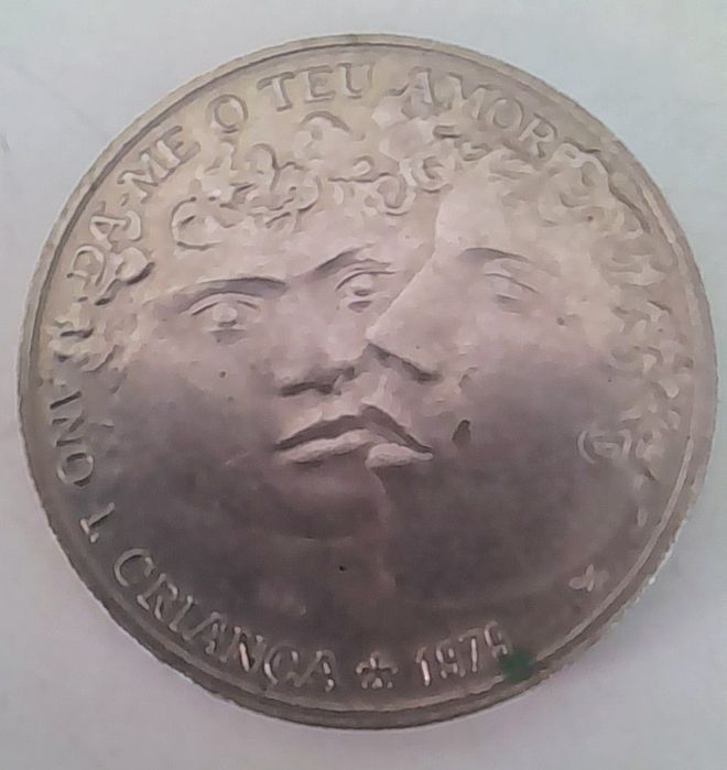 Moeda 25$00 de 1979  Ano Internacional da Criança, Dá-me o teu Am