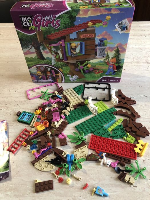 blocki podobne do lego friends, my girls domek na drzewie 6+ KB0110