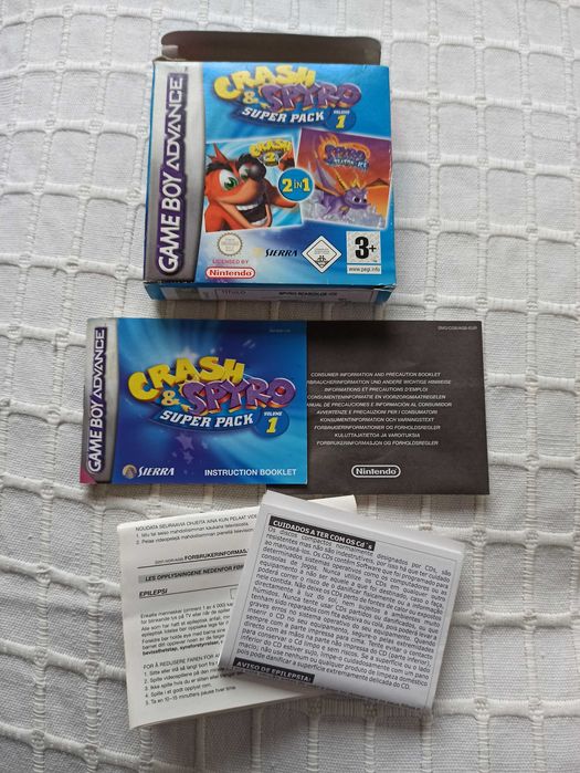 Lote CAIXAS + MANUAIS Game Boy Color e Game Boy Advance