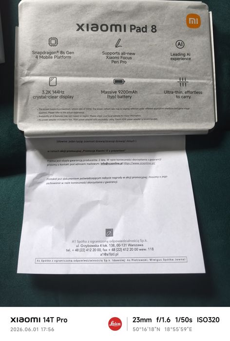 Tablet XIAOMI PAD8