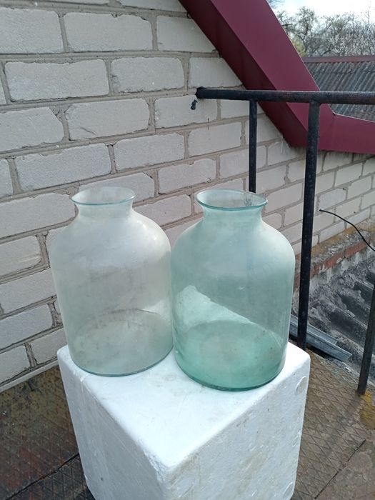 Стеклянная банка, бутыль  на 6,7 л., времен СССР