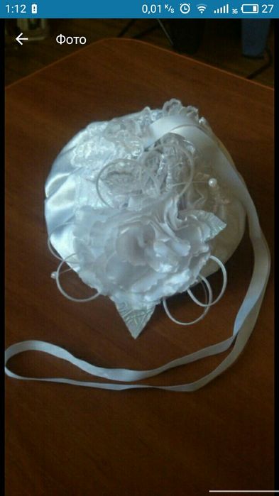 Белая свадебная сумочка, сумка, как новая