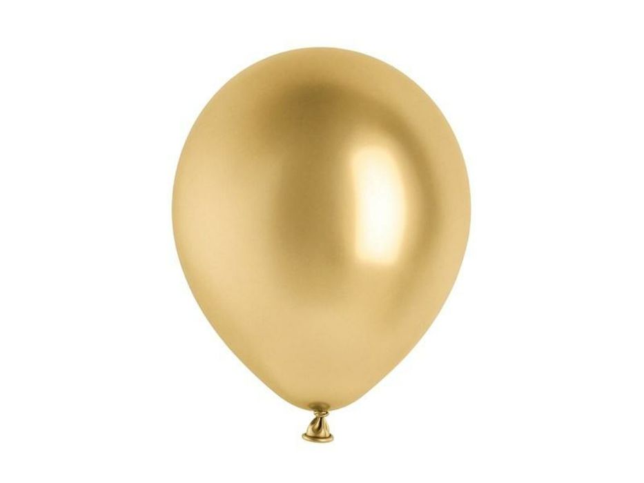 Balony Glossy złoty 30cm 50szt PartyDeco
