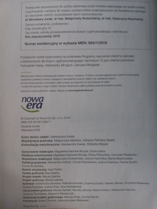 To jest chemia klasa1