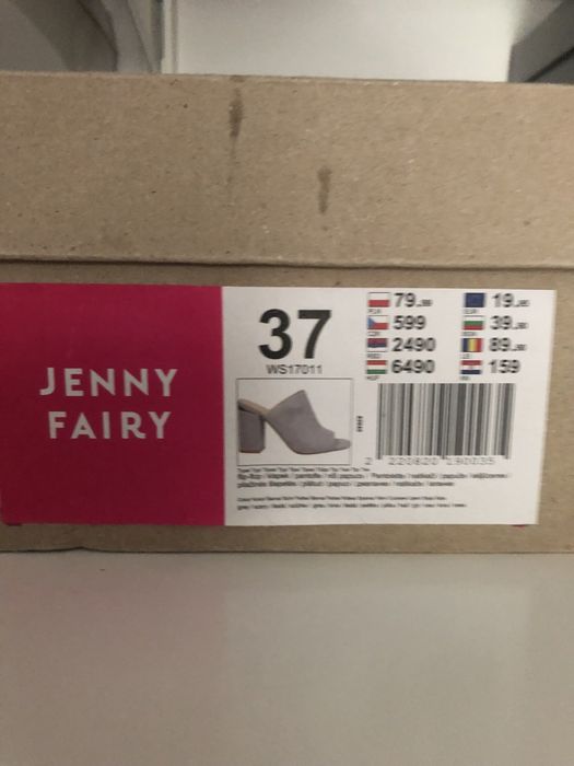 Buty klapki słupek jenny fairy CCC