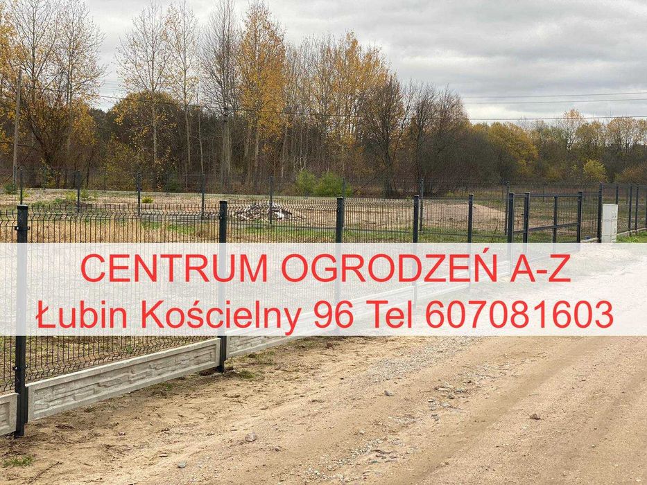 Ogrodzenia panelowe płot na podmurówce bramy furtki montaż PRODUCENT