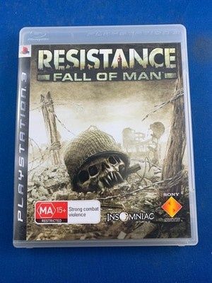 Resistance Fall of Man PS3 3 PAL caixa e blu-ray e manual