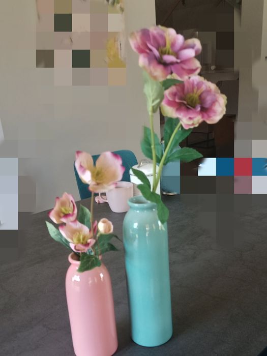 Wazony cylindryczne, ceramiczne 2 sztuki