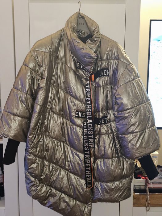 Srebra kurtka Fly oversize wysyłka