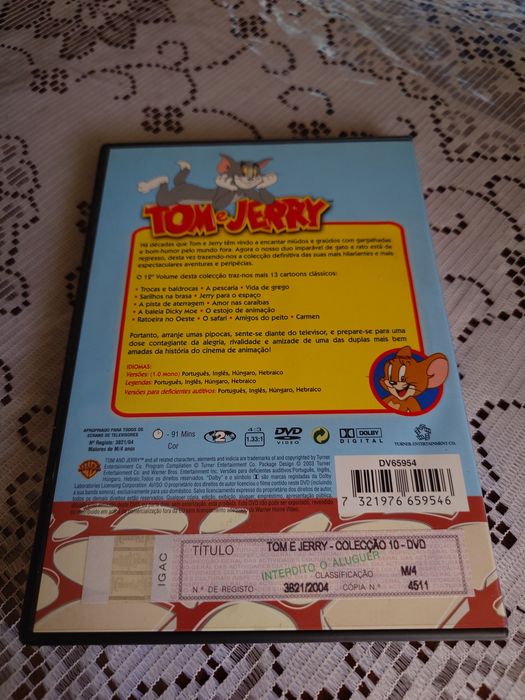 Tom e Jerry dvd desenho animado